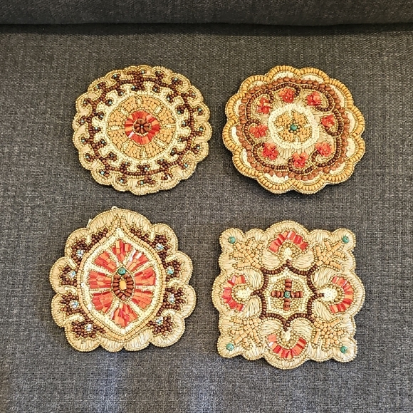 Kim Seybert Other - NWT Kim Seybert set of 4 beaded coasters